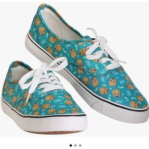 Marvel Bioworld Teal Groot Guardians of the Galaxy Canvas Sneakers Men’s Size 9